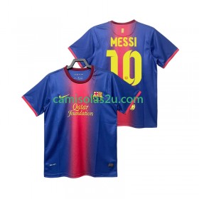 Camisolas de futebol FC Barcelona Lionel Messi 10 2012 2013 Retro Equipamento Principal Manga Curta